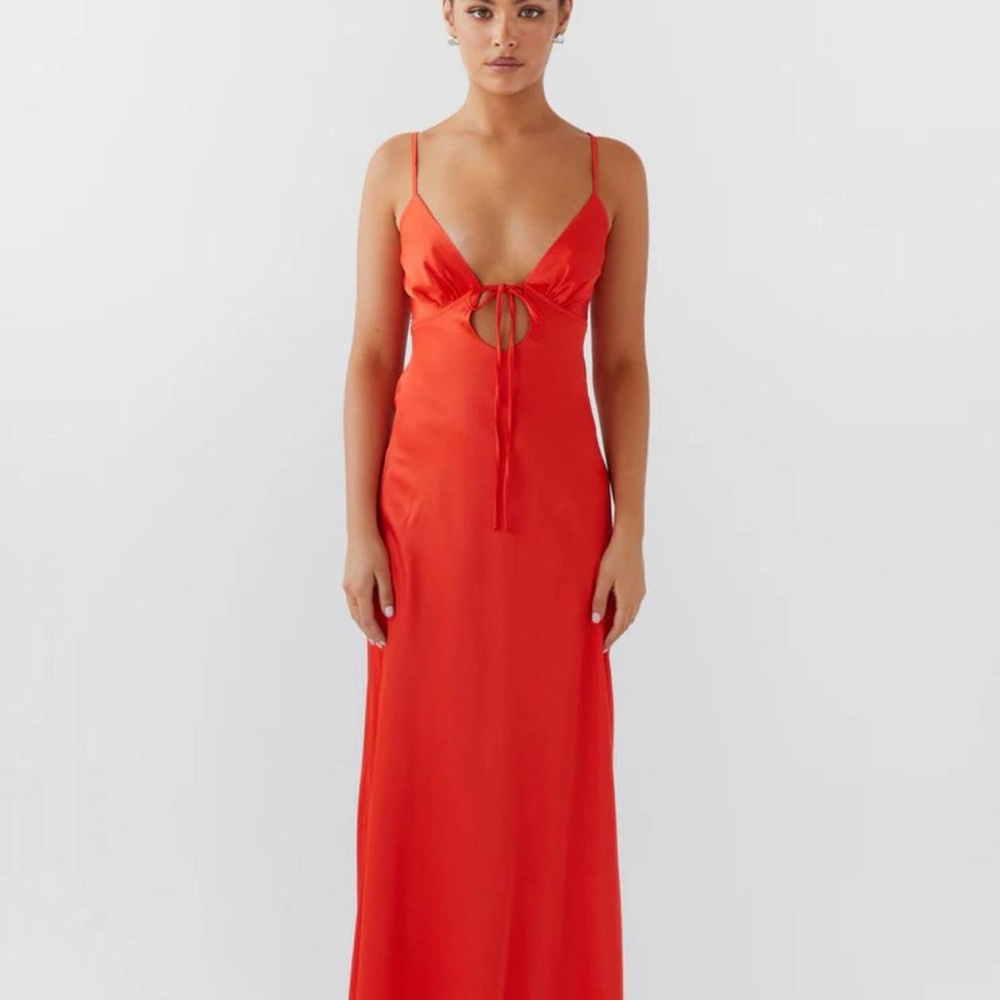 Peppermayo Fiery Red Maxi Dress